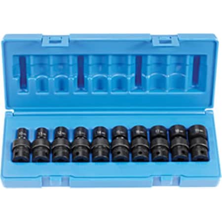 Light House Beauty 10 Piece .38" Drive Metric Universal Socket Set LI2688662